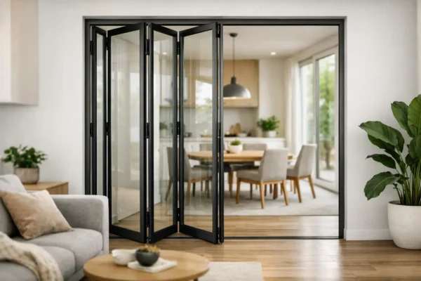Faltschiebetür innen mit Glas richtig planen